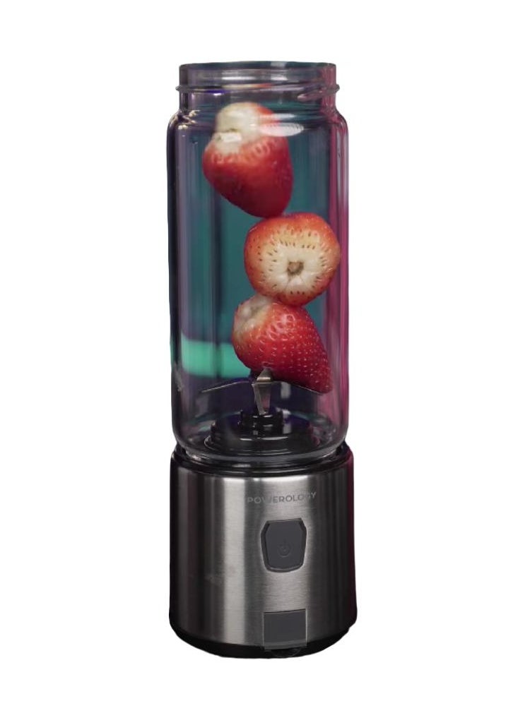 Powerology P6BPJBK Portable 6 Blade Juicer 450ML