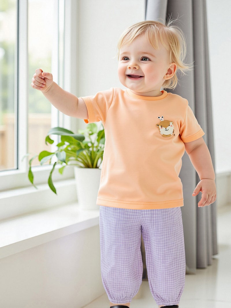 Kids Girls Boys Jogger Pants Loose Plaid Print Elastic Waist Trousers Casual Bottoms for Toddler Newborn Infant - Image 4