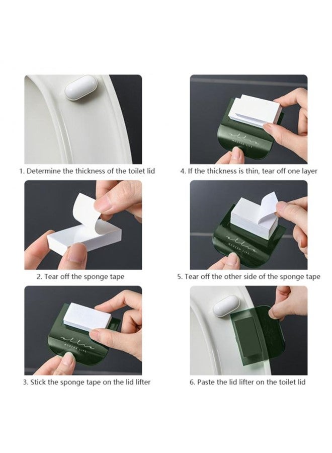 Toilet Seat Lifter Adhesive Lifting Device for Toilet Lid, Smart Bathroom Accessories, Comes in Assorted Colors - Image 3
