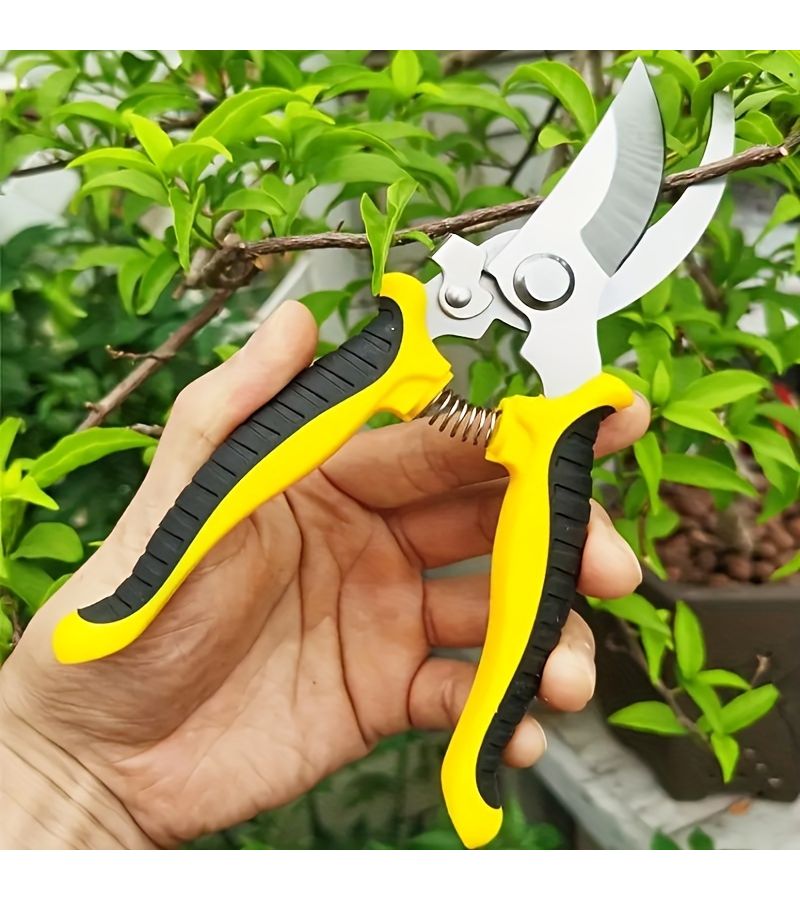 Garden Shears Robust Pruning Tool With Non Slip Handle For Thick Branches And Floral Arrangements Ergonomic Design - Image 4