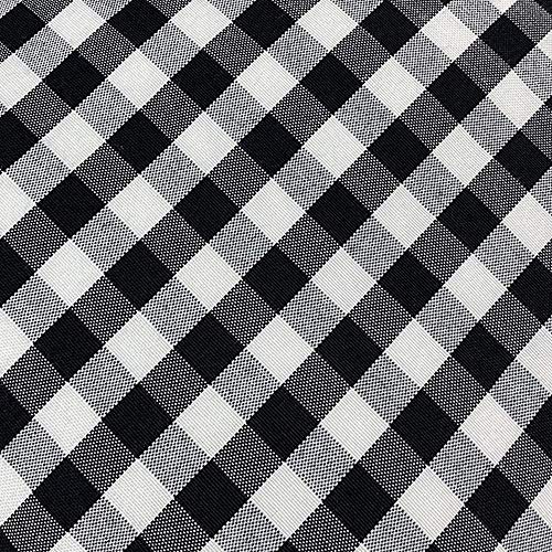 ATOOTFUSION Soft Washable Hollow Fiber Pillow Pack of 02 Black and White Checkered Microfiber 16 X 25 Inch Size Soft Plush Cushy Pillow (Pack of 02) - Image 5