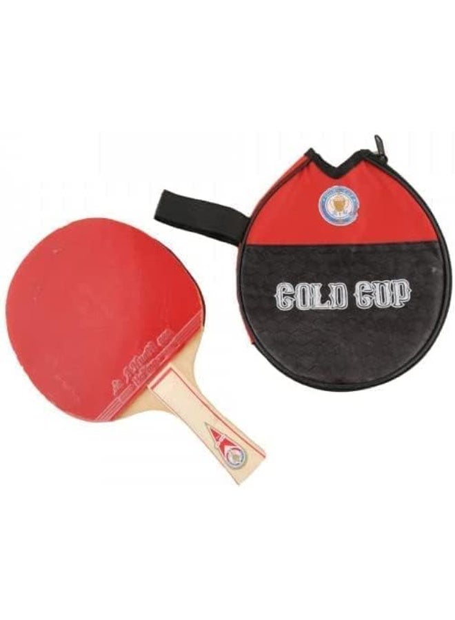 مضرب تنس طاولة – وجه مزدوج أحمر وأسود – مع شنطة حمل – أداء عالي للمبتدئين والهواة – تصميم مريح ومتين - Image 2