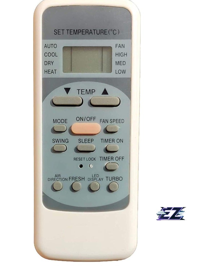 ELTRAZONE جهاز تحكم عن بعد لمكيف الهواء متوافق مع مكيفات فولطاس/بلو ستار سبليت/نافذة (AC-12) - البطارية مشمولة - Image 2