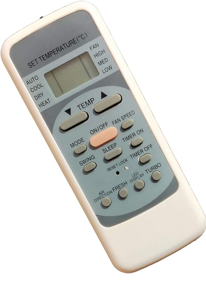 ELTRAZONE جهاز تحكم عن بعد لمكيف الهواء متوافق مع مكيفات فولطاس/بلو ستار سبليت/نافذة (AC-12) - البطارية مشمولة - Image 3