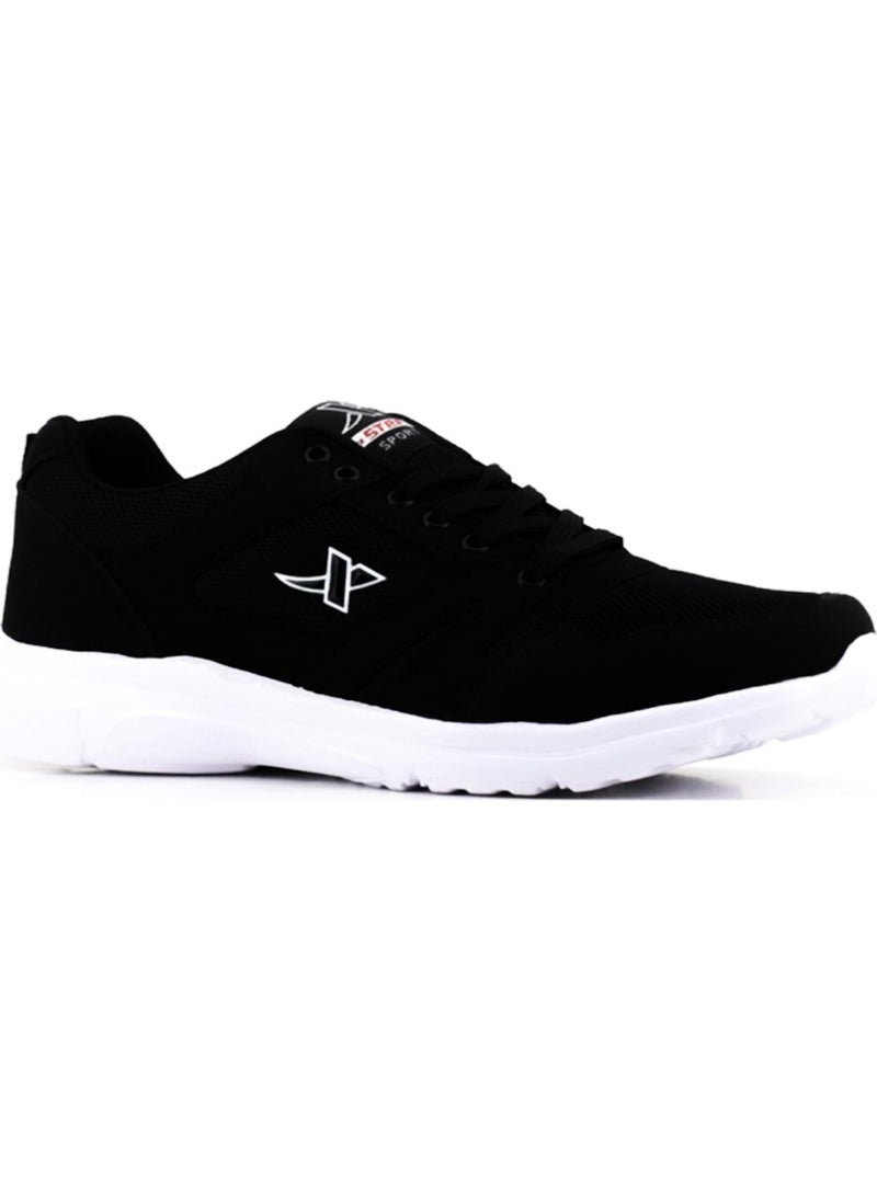 X-Step Black White Men's Large Size Walking Running Sports Shoes - Xstep - Black - 45  - Image 1