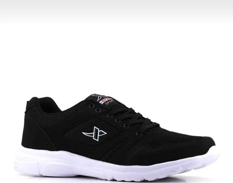 اكس-ستيب Black White Men's Large Size Walking Running Sports Shoes - Xstep - Black - 45