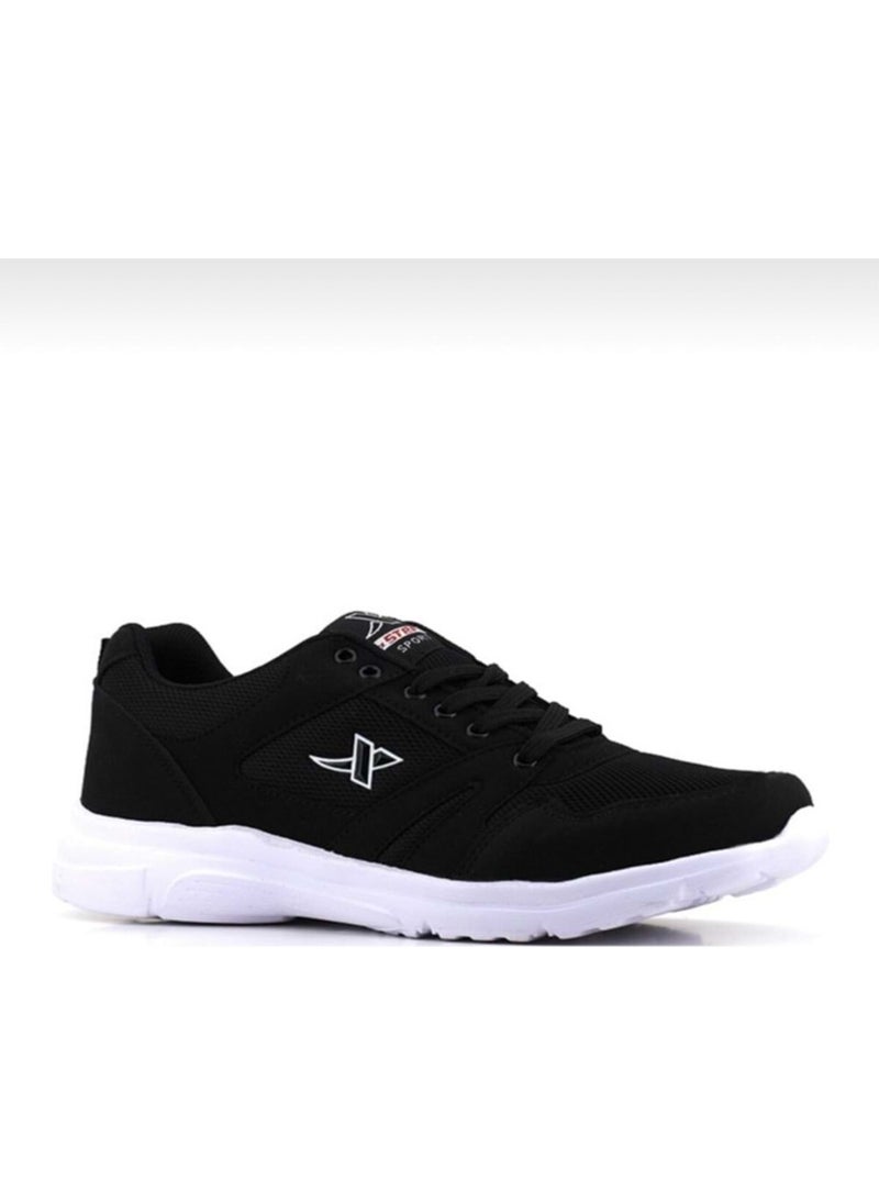 X-Step Black White Men's Large Size Walking Running Sports Shoes - Xstep - Black - 45  - Image 3