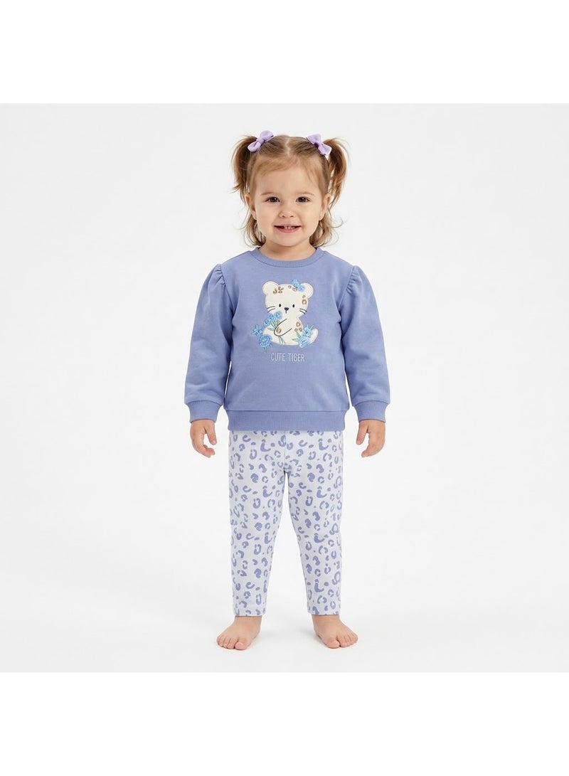 Funny bunny winter pajama for girls - Image 2