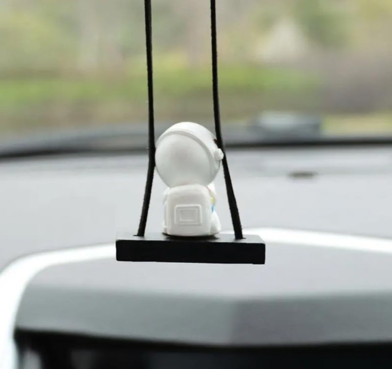 YOURKARTS.COM Cartoon Hanging Ornament for Car – Rearview Mirror Pendant Swing Toy | Cute Dashboard Decoration for Car, Home, Office or Garden | Fun Decorative Gift Item (Haning Astronaut B) - Image 2
