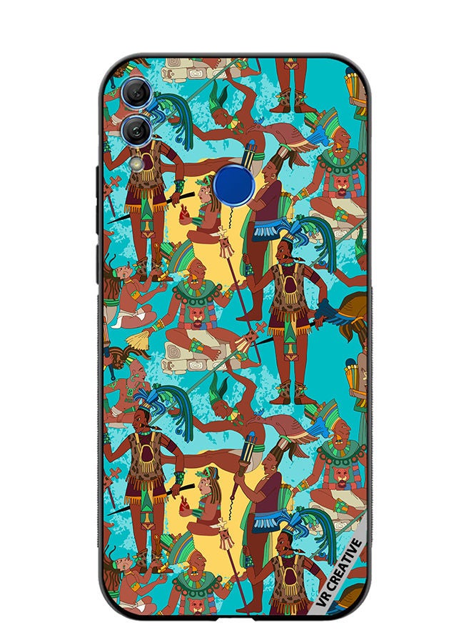 VR CREATIVE Protective Case Cover For Honor 10 Lite Ancient Mayan Mural Design Multicolour