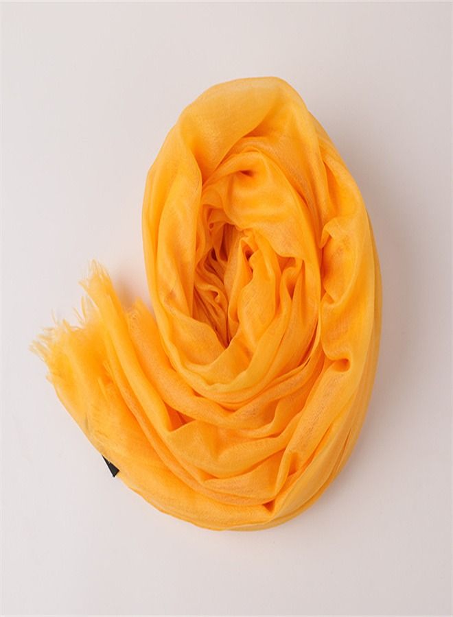 Loquat Solid Light Sunscreen Cashmere Scarf  - Image 2