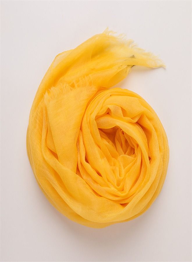 Loquat Solid Light Sunscreen Cashmere Scarf  - Image 1
