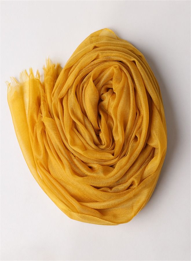 Loquat Solid Light Sunscreen Cashmere Scarf  - Image 3