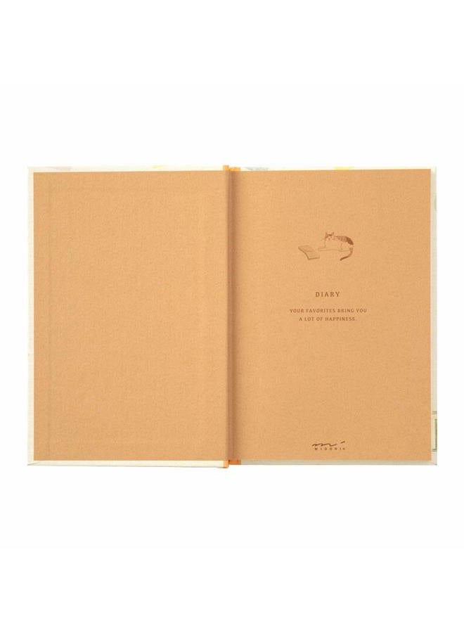 Midori Designphil Midori Diary cat Pattern 1 Page 2 Days 1 Year Diary - Image 4