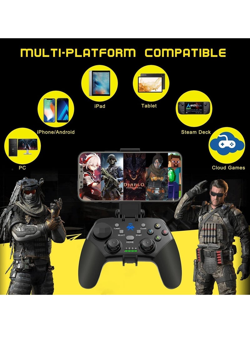 KASTWAVE - Mobile Gaming Controller for iOS, for Android, for iPad, Tablet, PC, Phone Wireless Controller for iPhone 14 13, for galaxy S22 21, Android Phones, for COD Mobile, for Genshin Impact, for Cloud Gaming - Image 1