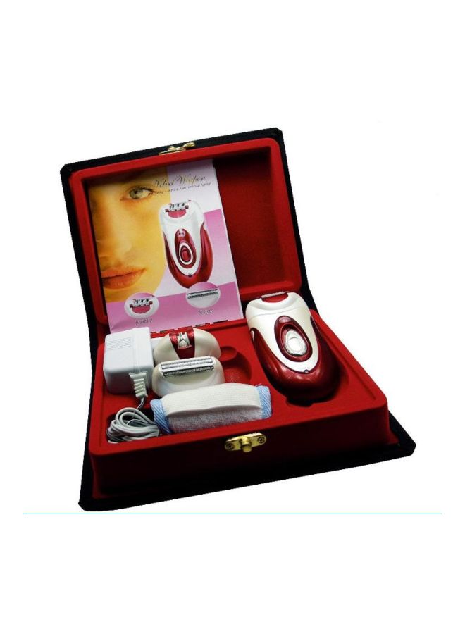 NIBEMINENT Rechargeable Dry Epilator White/Red/Blue - Image 3