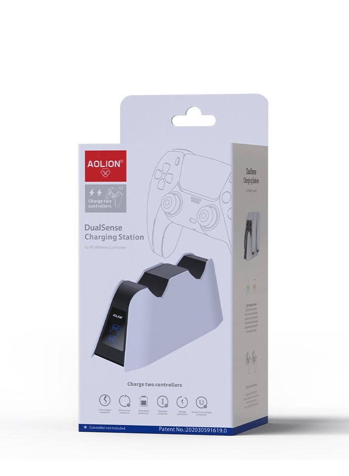 أوليون سوني 5 بلاي ستيشن 5 شاحن محمول وحدة التحكم المزدوج استشعار PS5 تحكم قفص الاتهام التمديد - Image 1