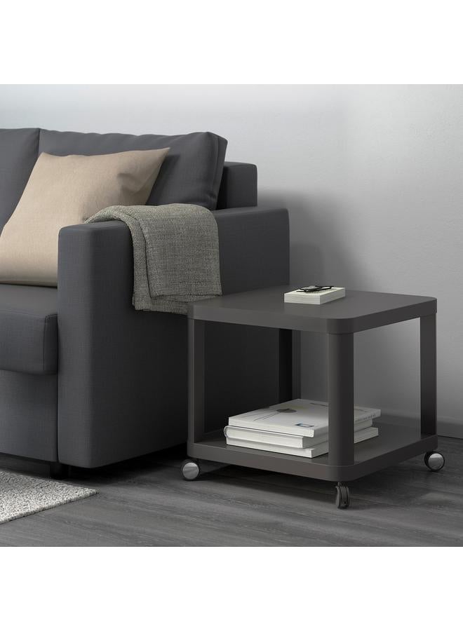 Zaboon Side table on castors, grey, 50x50 cm - Image 2