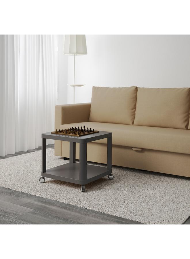 Zaboon Side table on castors, grey, 50x50 cm - Image 3
