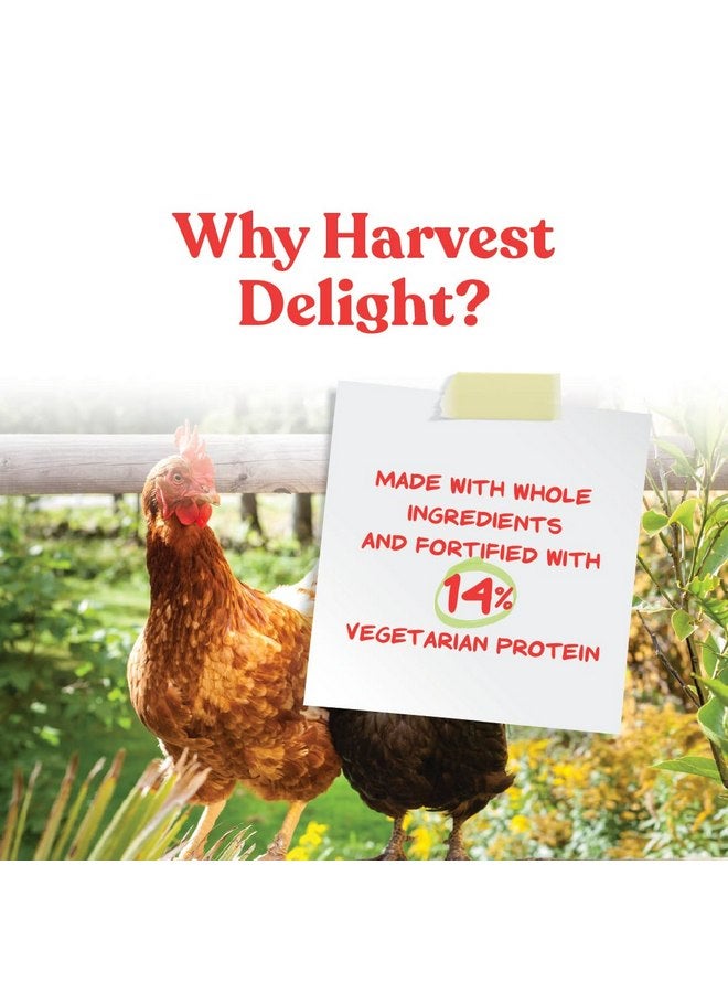 مانا برو Manna Pro Harvest Delight - وجبة دجاج كاملة المكونات - مزيج من الحبوب والزبيب والطماطم والجزر وبذور عباد الشمس - وجبة دواجن مختلطة - 2.5 رطل - Image 2
