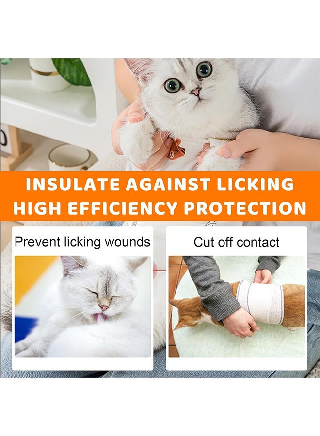 بدلة تعافي للقطط من جروح البطن، قطعة واحدة قابلة للتنفس للقطط بعد العمليات الجراحية، بدلة تعافي جراحي للقطط، بديل مخروطي للعار للقطط مضاد لللعق (L) - Image 4
