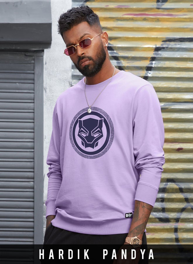 The Souled Store Black Panther Printed Oversized Full Sleeves Sweatshirt for Men and Boys - Image 1