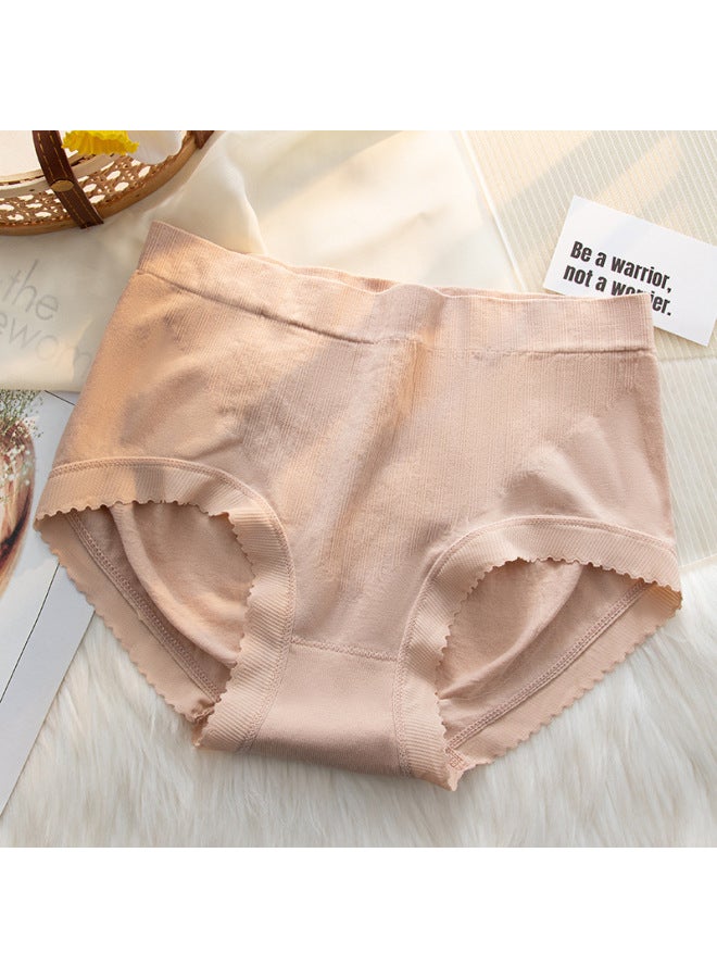 Women's High-waisted Underwear Women's Cotton Anti-bacterial Crotch Girls' Belly-tuckle Pants Women's Girls
