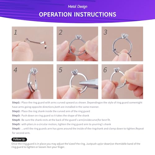 ELETIUO Filled Metal Ring Guard Set for Loose Rings,12 Pack 3 Sizes for Different Band Widths,Invisible Ring Size Adjuster Tightener Spacer Fitter for Any Ring Size,Golden+Silver Color - Image 4