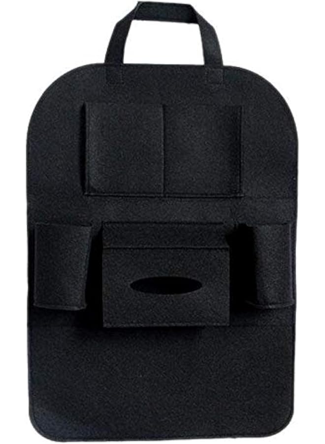 Pu Leather Car Back Nseat Organizer Holder Multi Purpose Pockets Travel Storage Hanging Bag Baby Kid Car Seat Hanging Bag Black [Awdsales]
