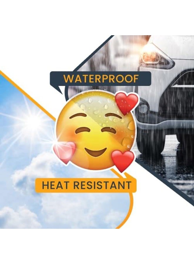 Magnet Me Up Smiley Emoticon with Surrounding Hearts Magnet Decal, 5 Inch, Cute Self-Expression Decorative Magnet for Car, Truck, SUV, Or Any Other Magnetic Surface - Image 4