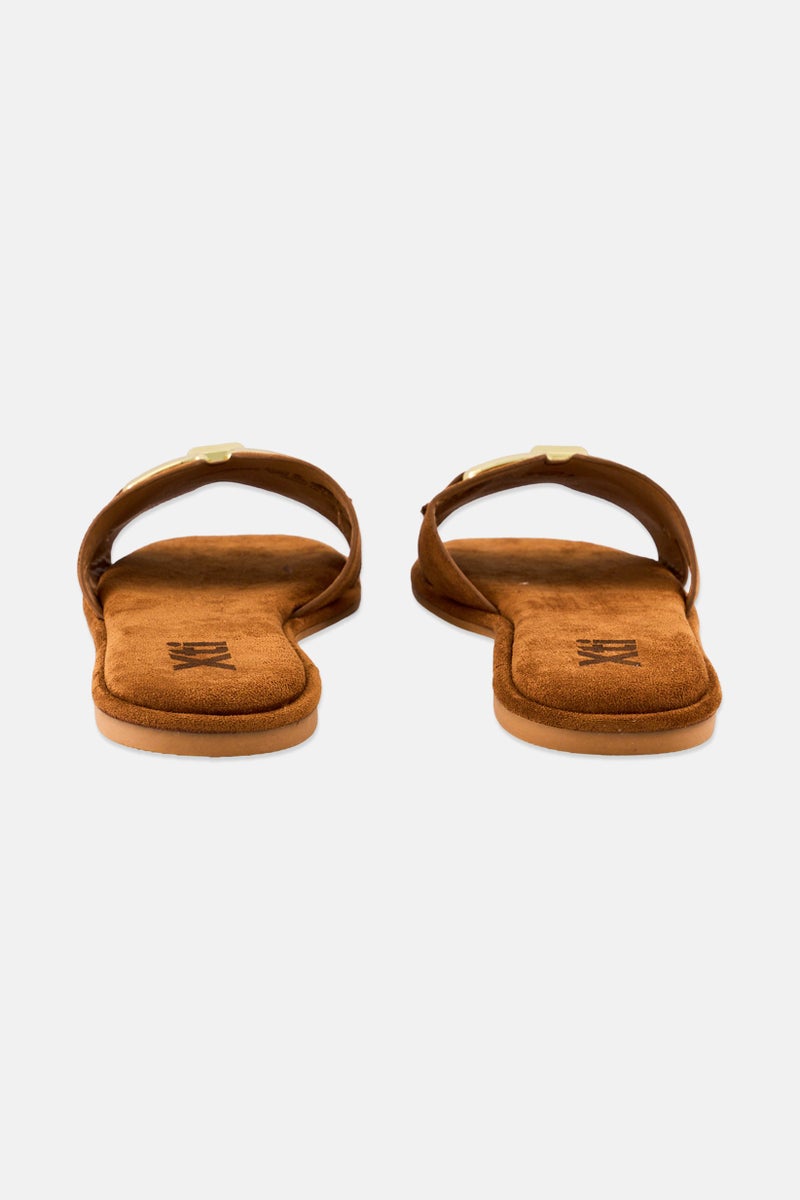 Xti Women Slip On Flats, Brown - Image 2