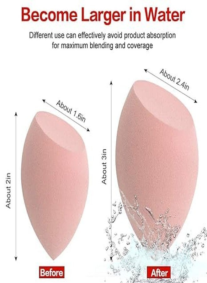 RINKIFY Beauty Blender Sponge - Latex-Free, Super Soft Makeup Sponge for Foundation, Liquid, Cream & Powder | Multicolor Applicator for Blending, Contour, Setting | Wet & Dry Use, Flawless Finish (CUT[PACK OF 3 ]) - Image 5