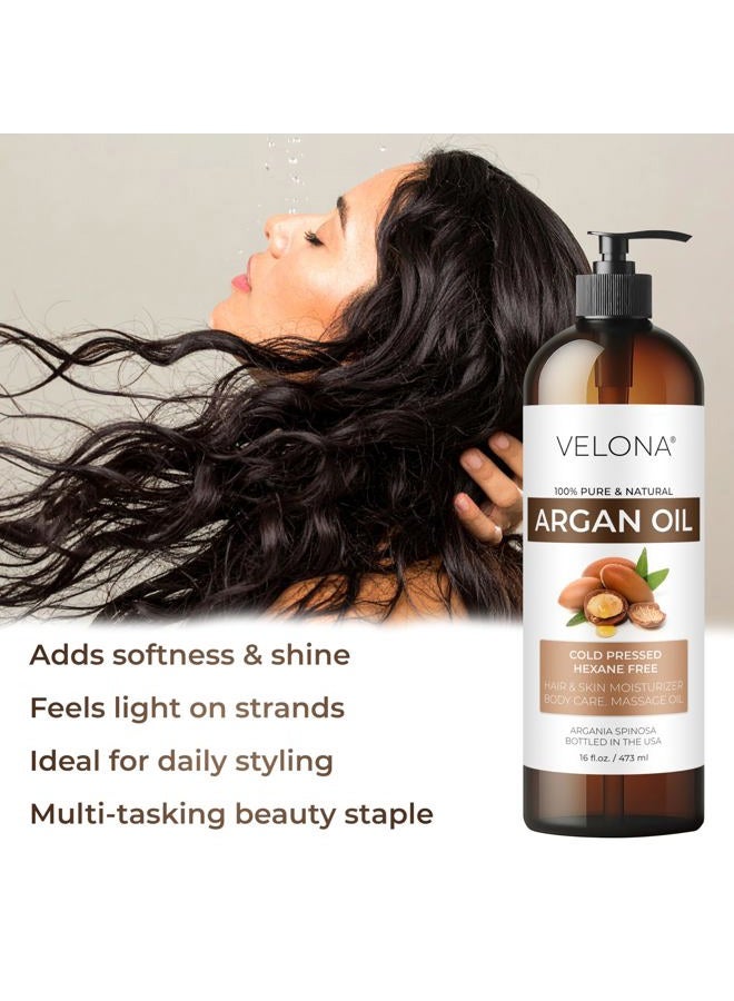 velona Argan Oil - 8 Fl Oz | 100% Pure and Natural | Morocco Oil | Skin, Body and Face Care | Nails Protector | Unrefined, Cold Pressed | Cap Kit - Image 5