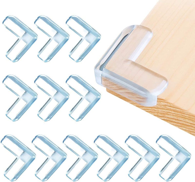 RIOMAX Corner Protector for Sharp Edges, Baby Proofing Child Safety Corner Guards, Edge Guard, Protectors for Furniture Against Sharp Corners (L Shape) (Pack of 8) - Image 1