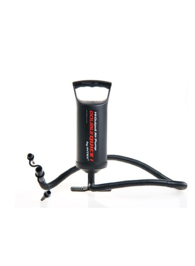 MIXDE Hand Pump,Double Quick Air Pump for Inflatable, Hand Held Air Pump Rapid Inflation Portable Manual Air Pump with 3 Nozzle for Outdoor, Swimming Ring, Mattress, Pool Floats, Inflatable Toys - Image 1