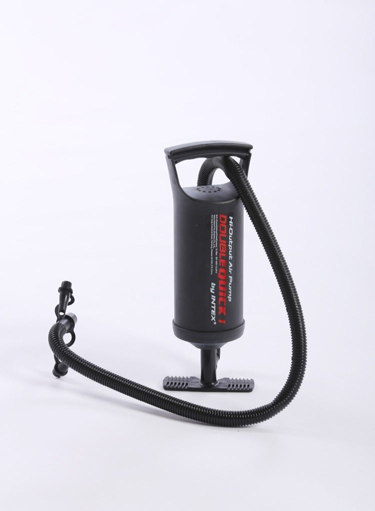 MIXDE Hand Pump,Double Quick Air Pump for Inflatable, Hand Held Air Pump Rapid Inflation Portable Manual Air Pump with 3 Nozzle for Outdoor, Swimming Ring, Mattress, Pool Floats, Inflatable Toys - Image 2