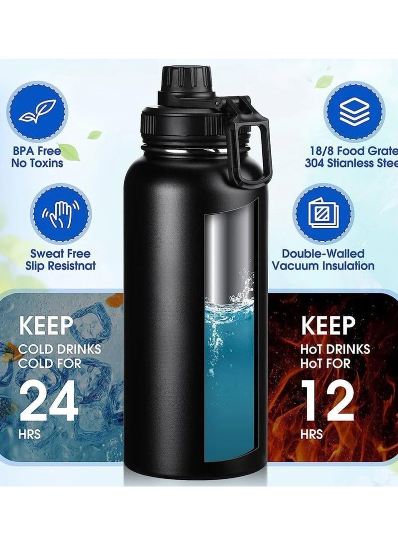 Generic - 800ml Vacuum Insulated Stainless Steel Thermal Bottle, Leakproof, BPA Free, Hot/Cold Sports Water Bottle for Coffee, Tea, Travel - Image 1