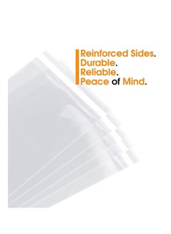 MARKQ 12 x 16 inches Clear Resealable Poly Mailers Bag, [50 Piece] Self-Sealing Plastic Cellophane Cello Bags for Packaging Shirts, Decorative Wrappers, Party Favors, Art and More  - Image 4