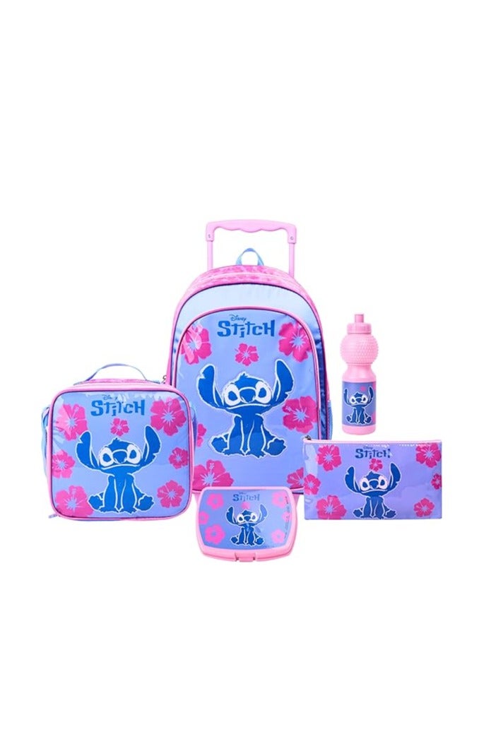 Disney DISNEY STITCH FUR ENOUGH 5IN1 TROLLEY BOX SET 16"  - Image 1