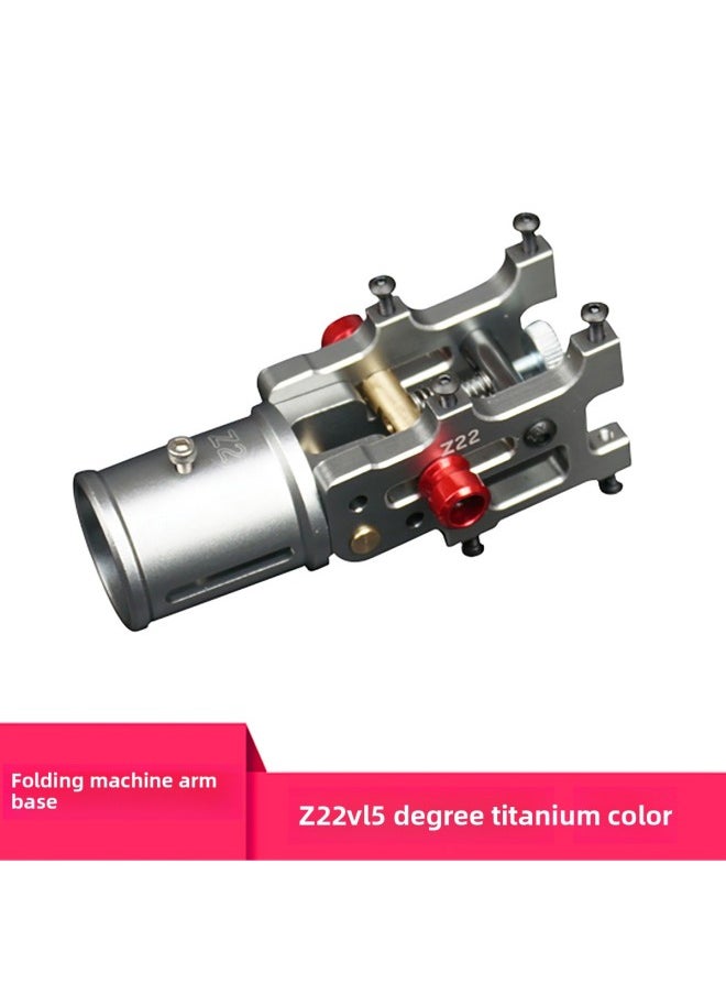 null - Chu Zhou CNC Metal Z16 22 25 30mm V1 Multi-axis UAV Automatic Folding Machine Arm/seat-Color:z22 V1 5 Degree Titanium - Image 1