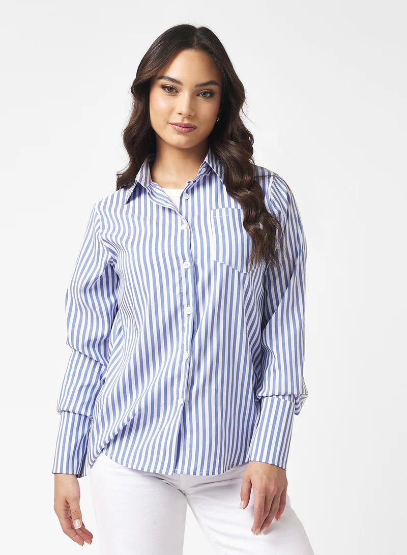Ginger Stripe Button Down Shirt