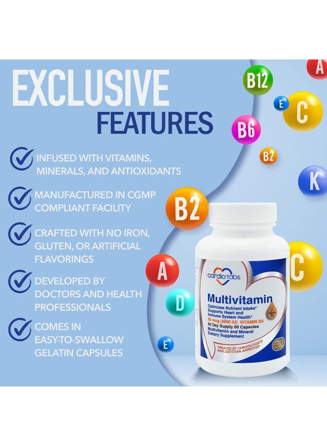 CardioTabs Multivitamin Dietary Supplement for Men and Women - Image 3