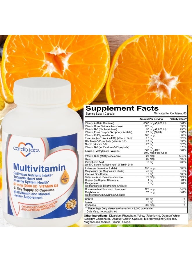 CardioTabs Multivitamin Dietary Supplement for Men and Women - Image 2