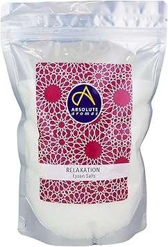Absolute Aromas Epsom Bath Salts Magnesium Sulphate Infused with 100 Pure Essentials Oils Relaxation 1kg - Image 1
