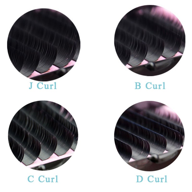 Qeelasee 0.07 Thickness C Curl 13mm Volume Mink Eyelash Extensions Silk Individual Lash Extensions Semi-permanent Pure Korean Silk lashes Soft Application for Professional Salon Use - Image 3
