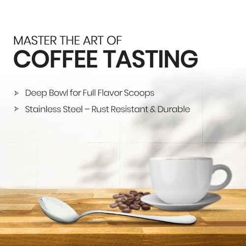 Rattleware Stainless Steel Cupping Spoon Deep Bowl Edition Sleek Professional Design Precision Crafted for Coffee Tasting Durable Ergonomic Handle Perfect for Coffee Cupping Enthusiasts and Baristas - Image 2