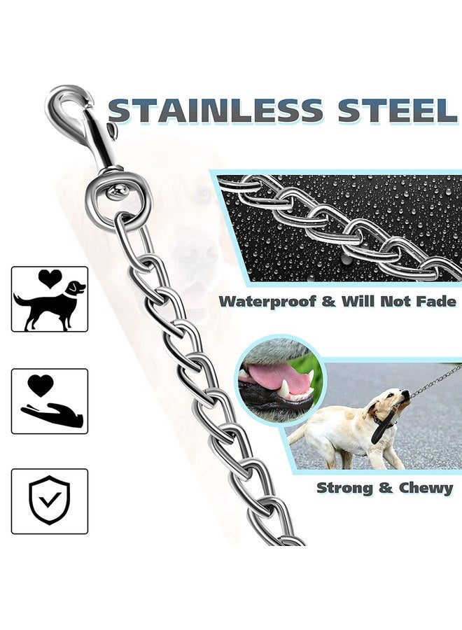 MOZETO Dog Collar Safety Clip, Stainless Steel Heavy Backup for Prong Collar, Dog Harness Collar Leash Connector (9 inches) - Image 2