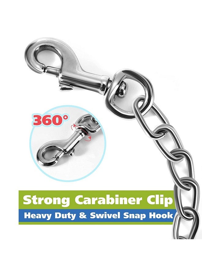 MOZETO Dog Collar Safety Clip, Stainless Steel Heavy Backup for Prong Collar, Dog Harness Collar Leash Connector (9 inches) - Image 3