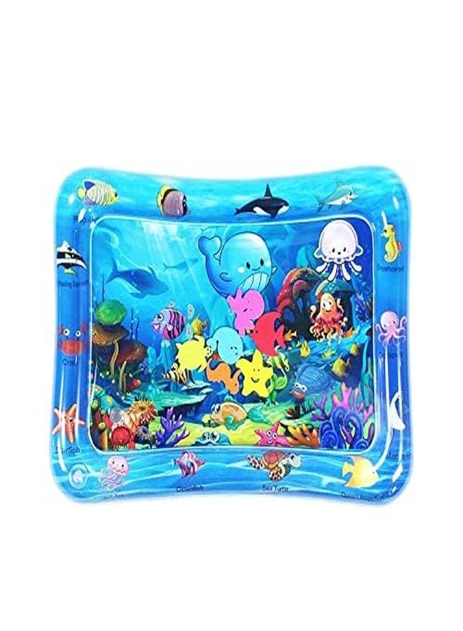 GS E-Com Water Proof Baby Play Mat Crawling Kids Play Mats Floor Playing Mat for Babies (Blue) - Image 1