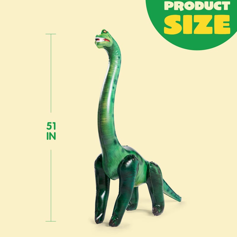 JOYIN 51" Brachiosaurus Inflatable Dinosaur Toy for Party Decorations, Birthday Party Gift, Gift for Kids and Adults - Image 4